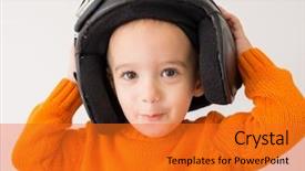  Presentation with cute baby - Audience pleasing presentation theme consisting of navy aviation - little cute playful baby kid backdrop and a  colored foreground