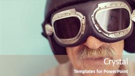  Presentation with pilot - Theme consisting of navy aviation - senior funny man background and a  colored foreground