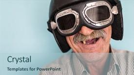  Presentation with aviation - Colorful presentation theme enhanced with navy aviation - this is a laugh backdrop and a light blue colored foreground