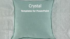  Presentation with textile beds - Amazing slides having navy blue abstract - close-up of cushion on textile backdrop and a gray colored foreground