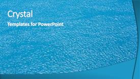  Presentation with navy blue - Slide deck featuring navy blue abstract - sea or river top view background and a teal colored foreground