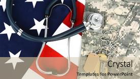  Presentation with military - Amazing theme having navy blue - military fatigues and dog tags backdrop and a mint green colored foreground