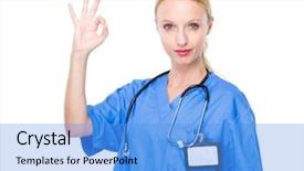  Presentation with how do i sign in - Colorful slide deck enhanced with navy medical - doctor with ok sign backdrop and a light blue colored foreground