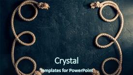  Presentation with ship rope - Audience pleasing slide deck consisting of ship rope at black background texture backdrop and a navy blue colored foreground