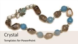  Presentation with octopus on isolated white - PPT theme enhanced with silver navy - nice necklace isolated on white background and a coral colored foreground