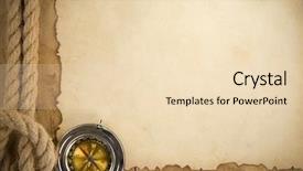  Presentation with navy ship - Amazing slide set having silver navy - ship ropes and compass backdrop and a lemonade colored foreground