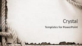  Presentation with navy ship - Colorful presentation design enhanced with silver navy - ship ropes on old vintage backdrop and a white colored foreground