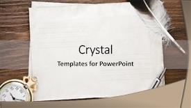  Presentation with antique pen ink - Amazing PPT theme having silver navy - watch and ink pen backdrop and a white colored foreground