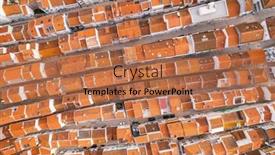  Presentation with architecture old - PPT layouts having nazare-portugal-top-down-view background and a coral colored foreground