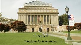  Presentation with memorial - Presentation theme consisting of ncaa - allegheny county soldiers memorial background and a gold colored foreground