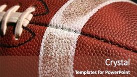 Presentation with football - Presentation consisting of ncaa - angle of a football background and a tawny brown colored foreground
