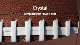  Presentation with football - Cool new presentation with ncaa - football laces and background backdrop and a tawny brown colored foreground