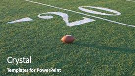  Presentation with football - Presentation theme having ncaa - football near the twenty background and a  colored foreground