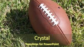  Presentation with football - Presentation theme with ncaa - football with no logos background and a  colored foreground