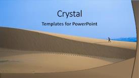  Presentation with beach ball sand dunes - Presentation design having ne - intrepid traveler on white sand background and a  colored foreground