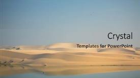  Presentation with sand dunes - Slide set having ne - white sand dunes - mui background and a  colored foreground
