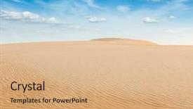  Presentation with sand dunes - Theme enhanced with ne - white sand dunes on sunrise background and a coral colored foreground