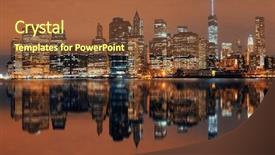  Presentation with mughal art and architecture - Slide deck enhanced with ne world - manhattan downtown architecture night background and a  colored foreground