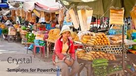  Presentation with poverty - Audience pleasing slide deck consisting of neak-leung-cambodia-nov-19 backdrop and a coral colored foreground