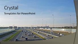  Presentation with highway accidents - Cool new presentation with near amsterdam in the netherlands backdrop and a light blue colored foreground