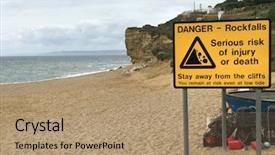  Presentation with weakness - PPT layouts featuring near bridport on the jurassic background and a coral colored foreground