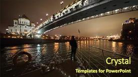  Presentation with ship - PPT layouts consisting of bridge near cathedral of christ background and a wine colored foreground