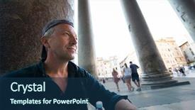  Presentation with rome italy - Amazing theme having near column outside the pantheon backdrop and a  colored foreground