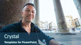  Presentation with rome italy - Beautiful slides featuring near column outside the pantheon backdrop and a  colored foreground