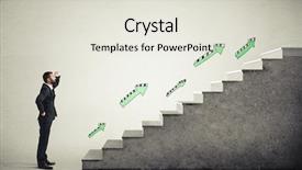  Presentation with formal - Colorful PPT theme enhanced with near concrete stairs with green backdrop and a sky blue colored foreground