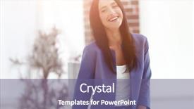  Presentation with young - Theme enhanced with near desk in the office background and a  colored foreground