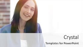  Presentation with desk - Slides consisting of near desk in the office background and a white colored foreground