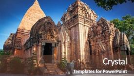  Presentation with civilization - Presentation having near nha trang in vietnam background and a  colored foreground