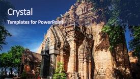  Presentation with civilization - Amazing theme having near nha trang in vietnam backdrop and a ocean colored foreground