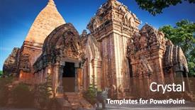  Presentation with civilization - Amazing presentation theme having near nha trang in vietnam backdrop and a tawny brown colored foreground