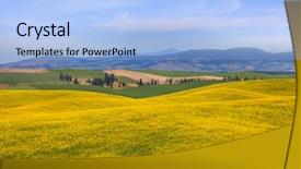  Presentation with washington state ferries - Colorful PPT theme enhanced with near palouse in washington state backdrop and a  colored foreground