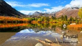  Presentation with landscape juridicila - PPT theme enhanced with near sabrina lake bishop california background and a coral colored foreground