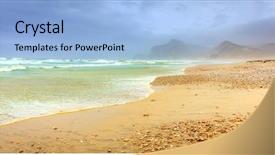  Presentation with salalah - Amazing presentation theme having near salalah oman during monsoon backdrop and a light blue colored foreground