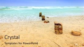  Presentation with oman - Theme featuring near salalah oman during monsoon background and a yellow colored foreground