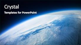  Presentation with space stars - Audience pleasing presentation design consisting of near space photography - 22km above backdrop and a black colored foreground