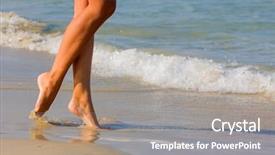  Presentation with focus - Amazing slide set having near the sea selective focus backdrop and a  colored foreground