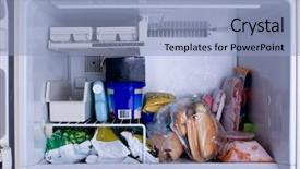  Presentation with freezer - Presentation design having nearly full freezer background and a light blue colored foreground