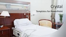 Presentation with hospital network - Amazing theme having neat and tidy hospital room backdrop and a white colored foreground