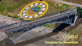  Presentation with memorial - Beautiful theme featuring nebesna-sotnya-memorial-monument backdrop and a tawny brown colored foreground