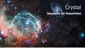  Presentation with cosmos - Beautiful slides featuring nebula-and-galaxies-in-space backdrop and a wine colored foreground
