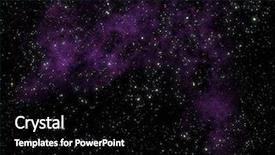  Presentation with space stars - Slides consisting of nebula clouds in deep space background and a black colored foreground