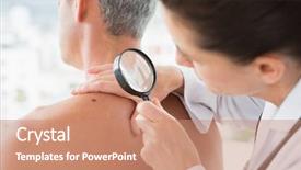  Presentation with metabolic syndrome doctor examining - PPT layouts with neck cancer - doctor examining patient with magnifying background and a  colored foreground