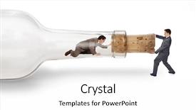  Presentation with bottle - PPT theme with neck with his partner pull background and a white colored foreground