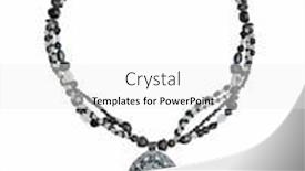  Presentation with isolated paw prints over white - PPT theme consisting of necklace-isolated-on-white-background background and a white colored foreground