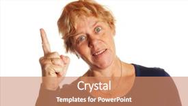  Presentation with good - Cool new slides with neckled - elderly woman with good idea backdrop and a  colored foreground