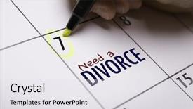  Presentation with divorce - Slide set featuring need a divorce background and a white colored foreground
